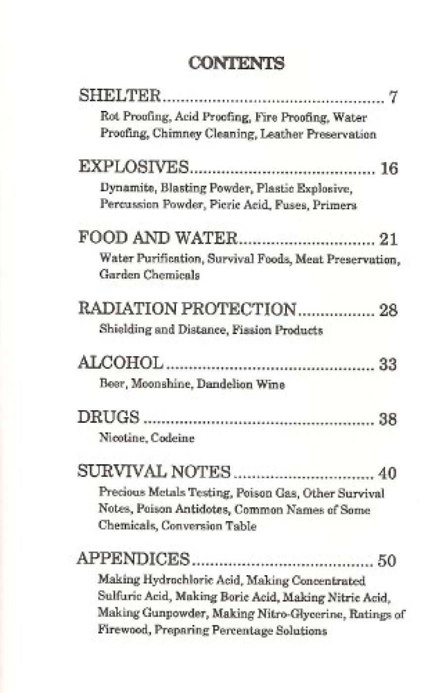 The Survival Chemist