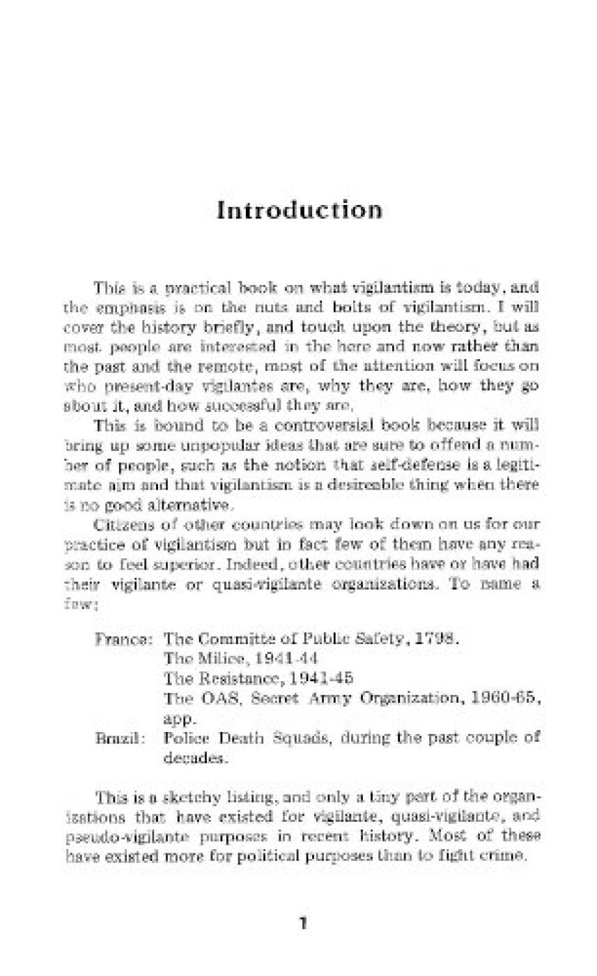 Vigilante Handbook