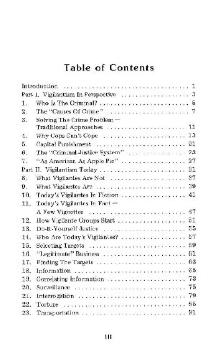Vigilante Handbook