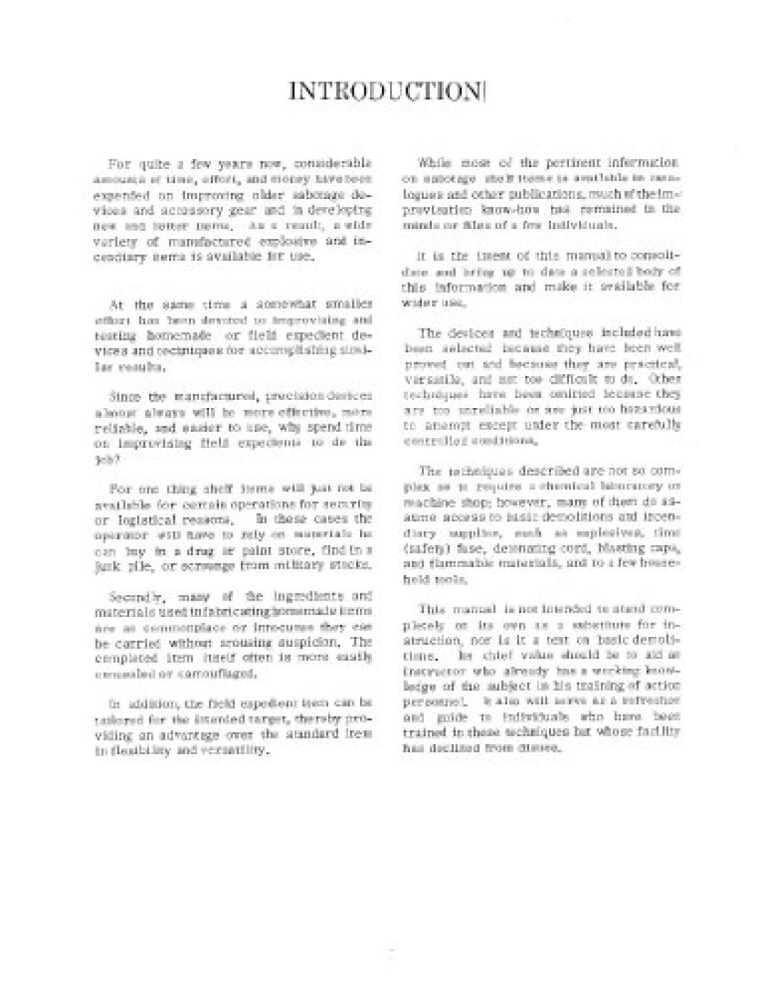 CIA Improvised Sabotage Devices