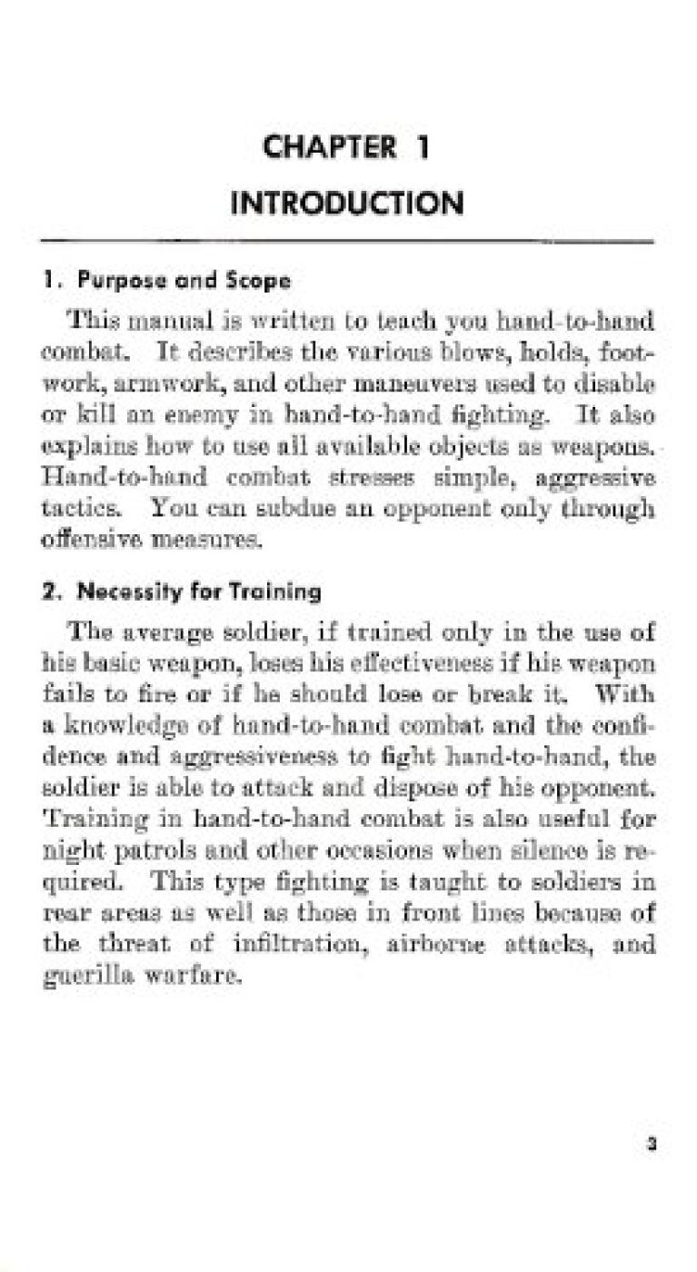 Hand to Hand Combat