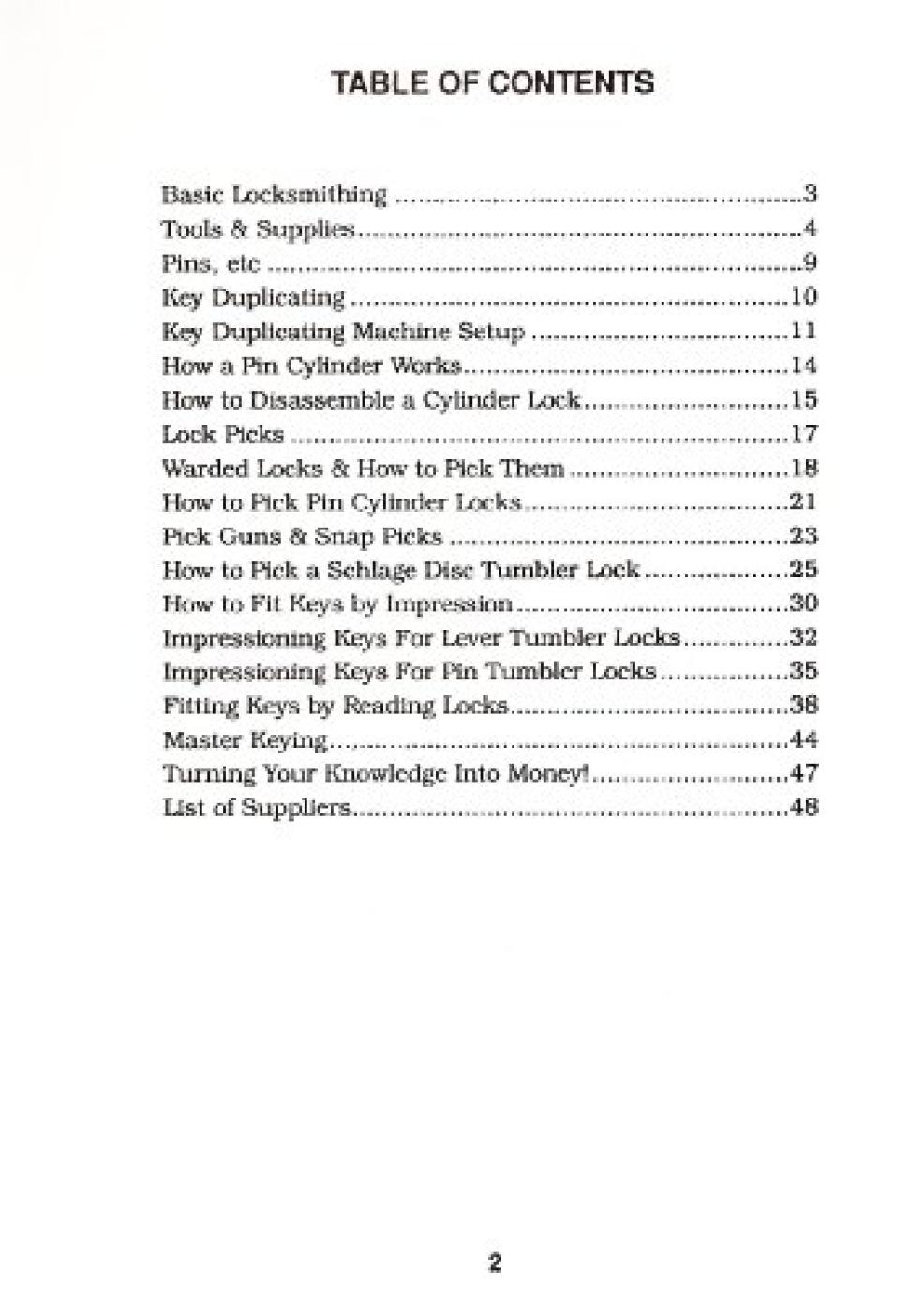 Basic Locksmithing