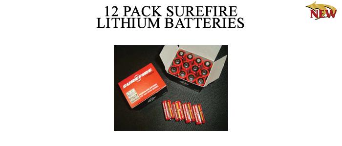 Surefire Lithium Batteries 12 Pack