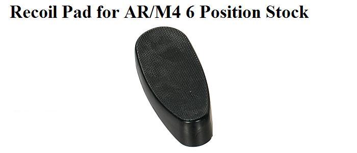 AR-15/M4 1" Recoil Pad for 6 Position Stock