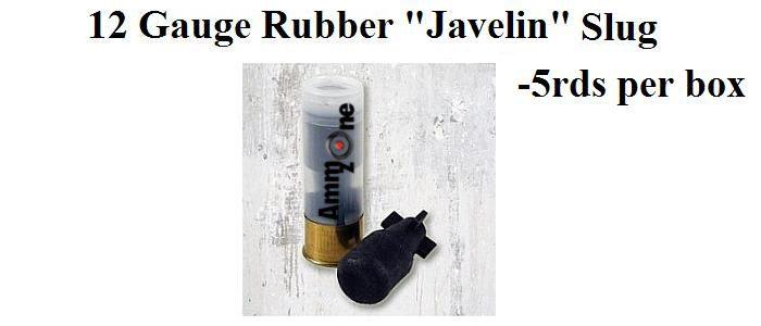 Rubber Slug "Javelin" Law Enforcement Projectile 5Rds per Box