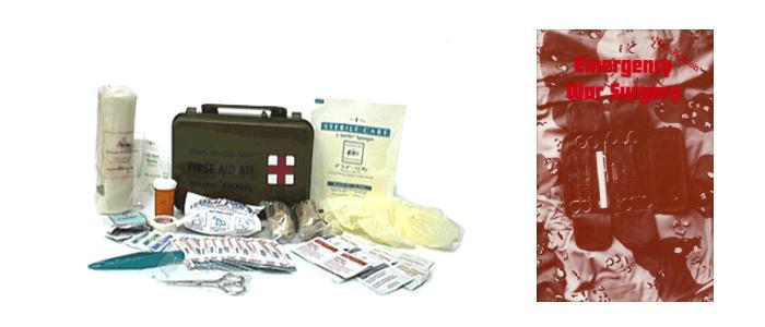 First Aid Survival Kit With Free Book!
