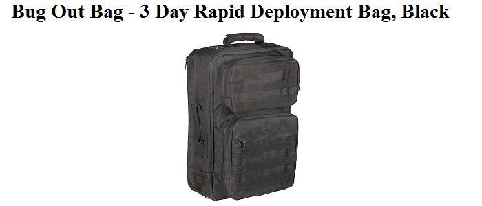 Bug Out Bag, Black