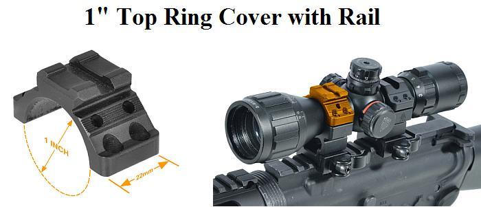 1in Top Ring Cap with Picatinny Rail