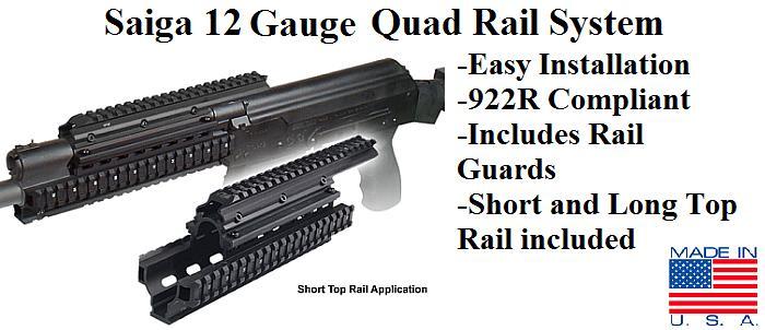 Saiga 12 Gauge Quad Rail System