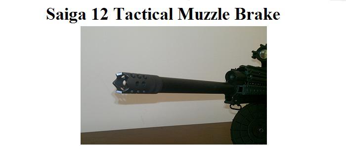 Saiga 12 Gauge Tactical Muzzle Brake 2.5"
