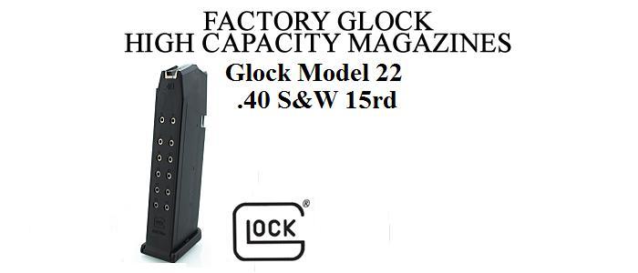 Glock Factory Model 22, .40 S&W, 15rds