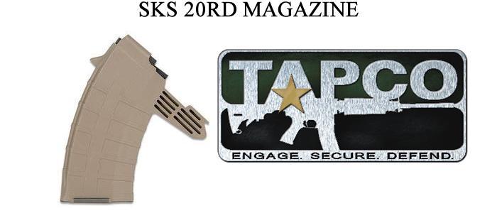 SKS 20 Round Magazine Dark Earth
