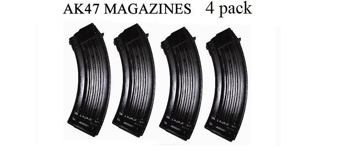 4 Pack AK-47 30 Round Mags