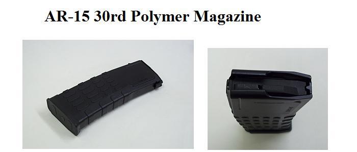 AR-15 POLYMER .223/5.56 30RD BLACK MAGAZINE