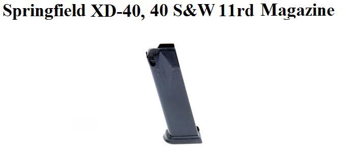 Springfield XD-40, .40 S&W, 11rd Magazine
