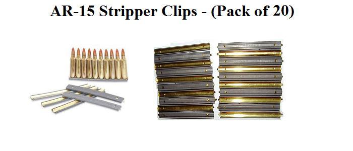 AR-15/M-16 Stripper Clips - 20 Pack