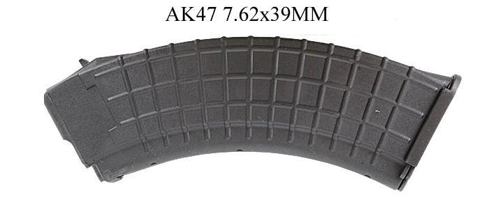 AK47, 7.62X39Mm 30Rd Mag (Black)
