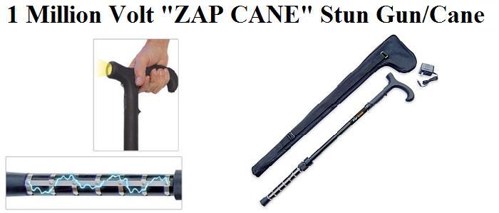 ZAP Cane - 1 Million Volt Stun Gun / Cane