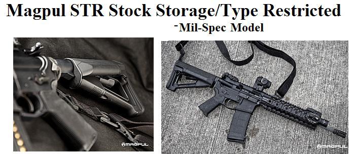 Magpul STR Storage/Type Restricted Stock - Black, Mil-Spec Model