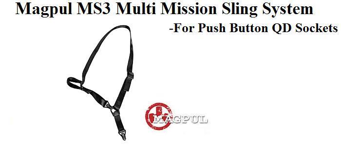 Magpul MS3 QD Multi Mission Sling System - Black