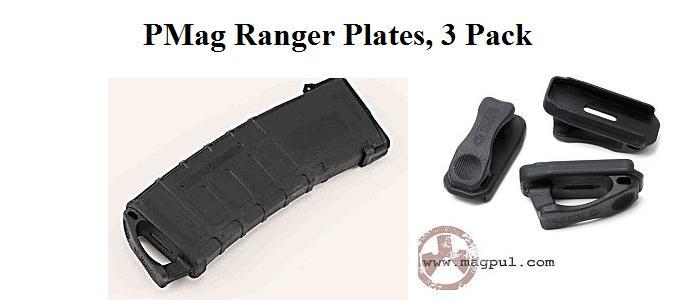 PMAG Ranger Plate TM - 5.56 x 45, 3 Pack, Black