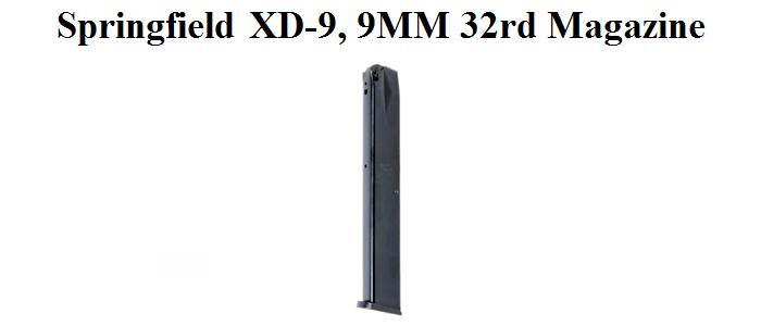 Springfield XD-9, 9MM, 32rd, Magazine