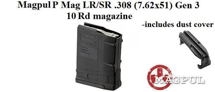 Magpul PMAG 10 LR/SR Gen3 .308 Black