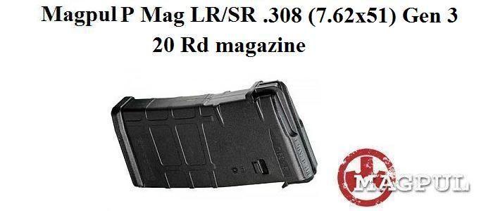 Magpul Pmag .308 (7.62 X 51) 20Rd Magazine Gen 3