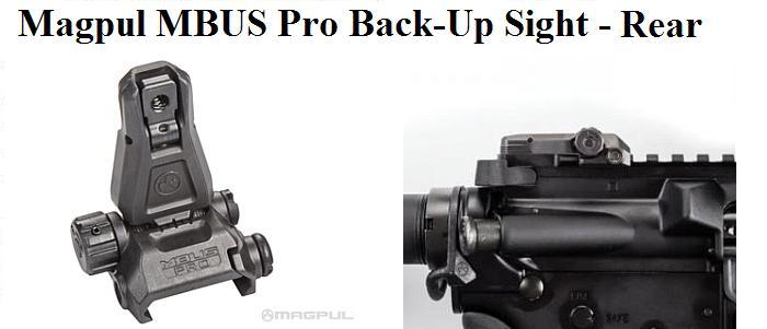 Magpul Mbus Pro Back-Up Sights - Rear 