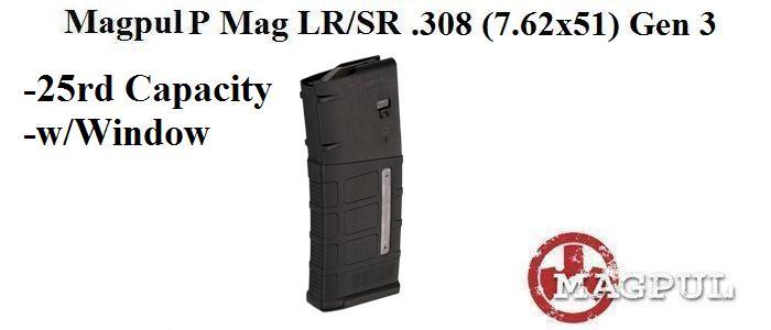 Magpul Pmag .308 (7.62 X 51) 25Rd Window Magazine Gen 3