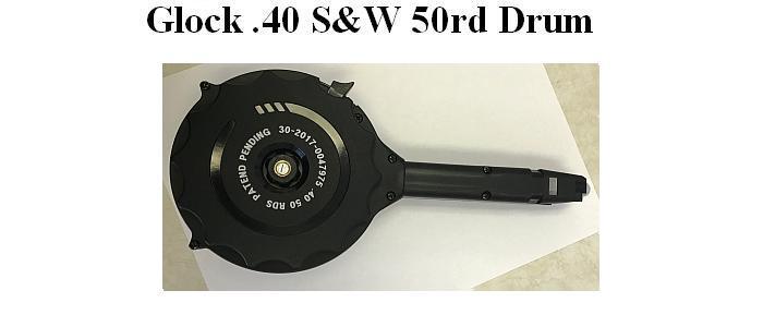 Glock 40 S&W 50rd Drum - Fits Glock 22/23/27