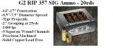 357 SIG RIP Ammo - 20rds