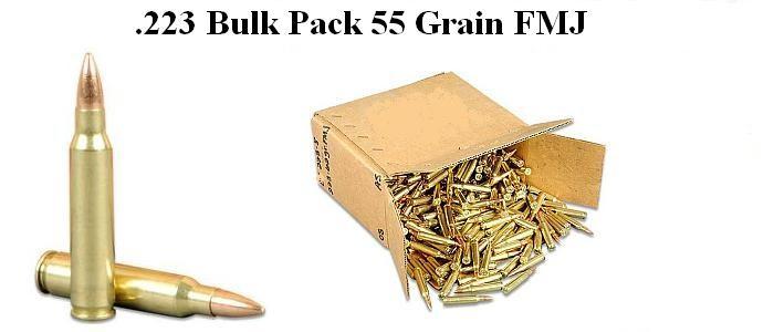 223 Rem, 55 Grain FMJ (500rds) 