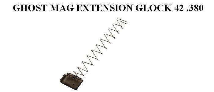 Glock 42 +2 Extension with Finger Rest