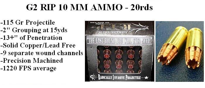 10MM RIP Ammo - 20rds