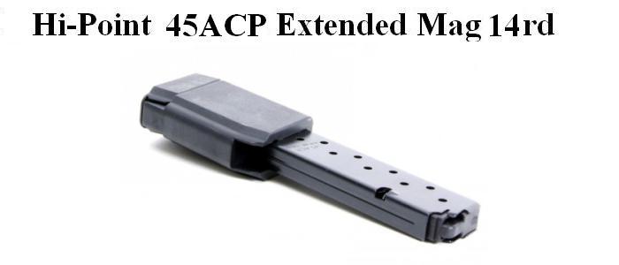 Hi-Point 45 ACP Pistol and Carbine Extended 14rd Magazine
