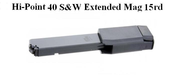 Hi-Point 40 S&W Pistol and Carbine Extended 15rd Magazine