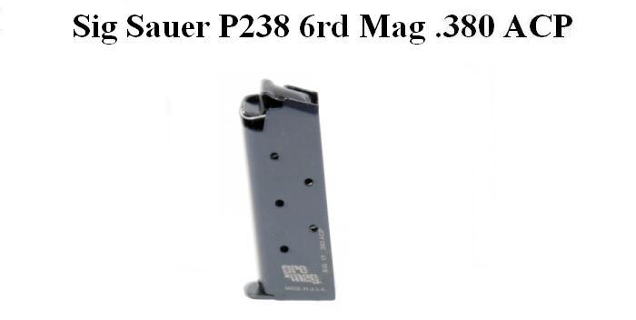 Sig Sauer P238, 380 ACP, 6rd Magazine