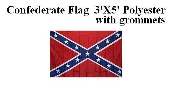 Confederate Flag 3'x5' Poly