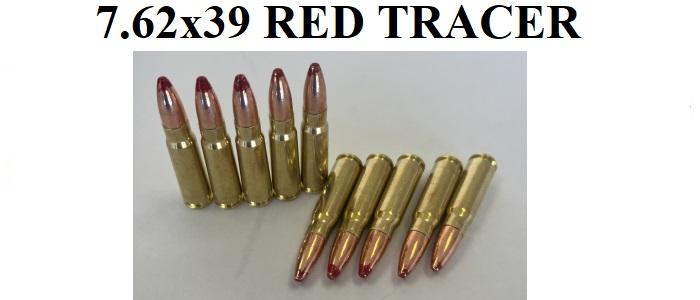 7.62x39 (10 Rounds) Red Tracer Ammo