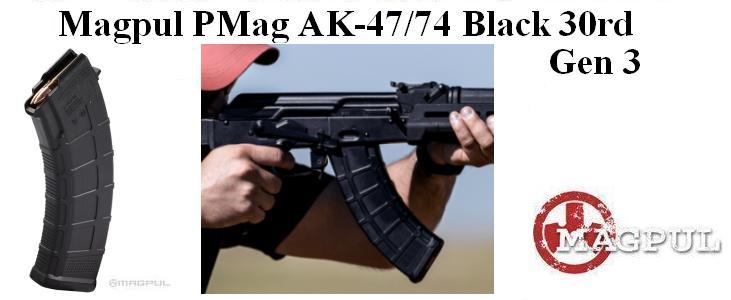 Magpul AK PMAG 7.62x39 30rd Black Gen 3