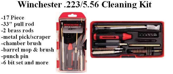 Winchester AR-15, .223/5.56 17 Piece Cleaning Kit 