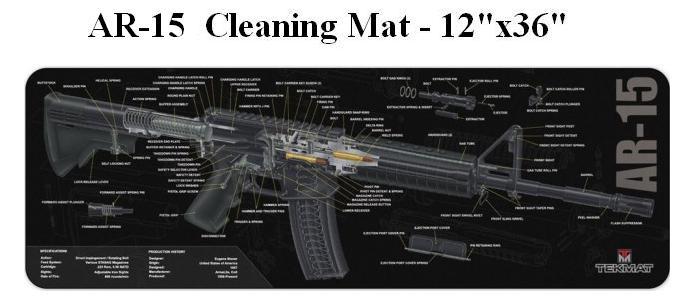 AR-15 Cleaning Mat - 12"x36"