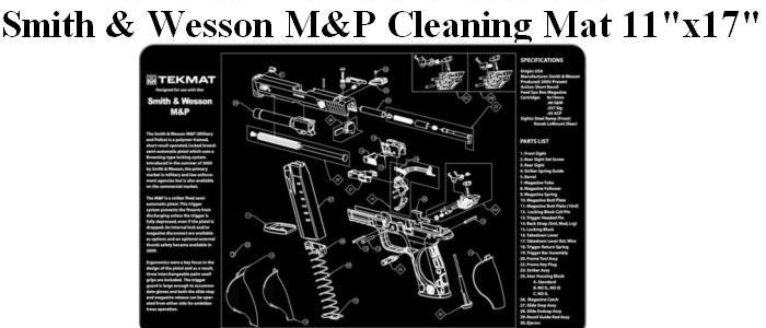 Smith & Wesson M&P Handgun Cleaning Mat - 11"x17"