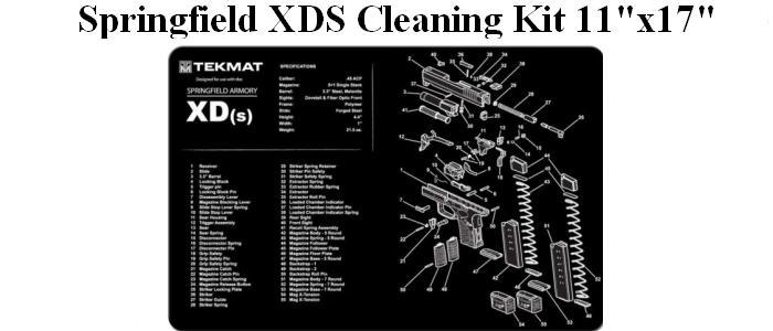 Springfield Armory XDS Handgun Cleaning Mat - 11"x17"