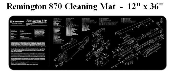 Remington 870 Shotgun Cleaning Mat - 12"x36"