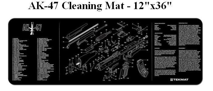 AK-47 Cleaning Mat - 12"x36"