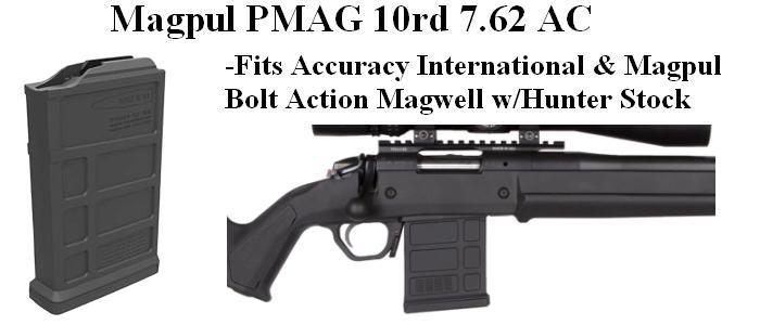 Magpul PMAG 10 7.62 AC - AICS Short Action - 10rd