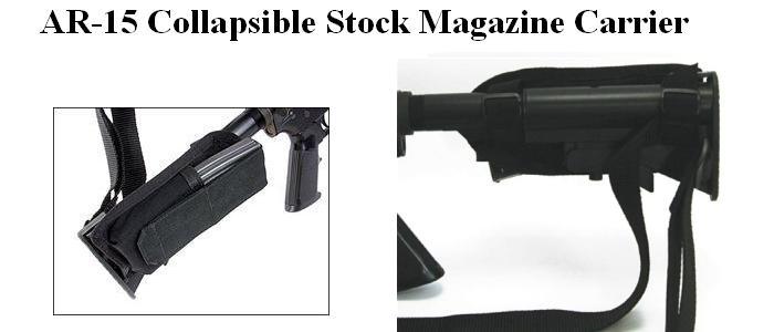AR15/M-4 Buttstock Mag Pouches from BlackHawk, for Collapsible Stock