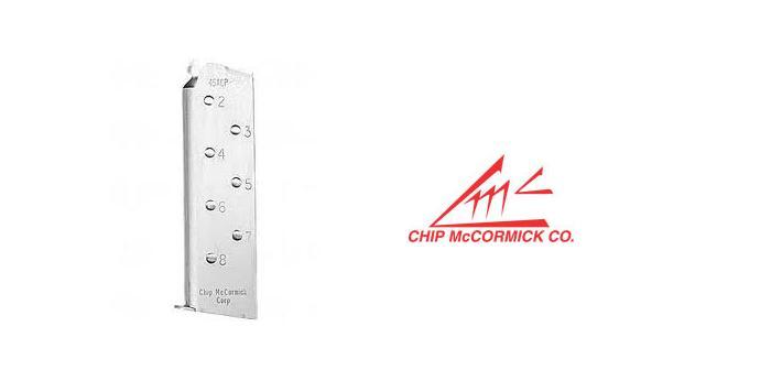 Chip McCormick Match Grade M1911Style .45ACP 8rd Magazine (Silver)